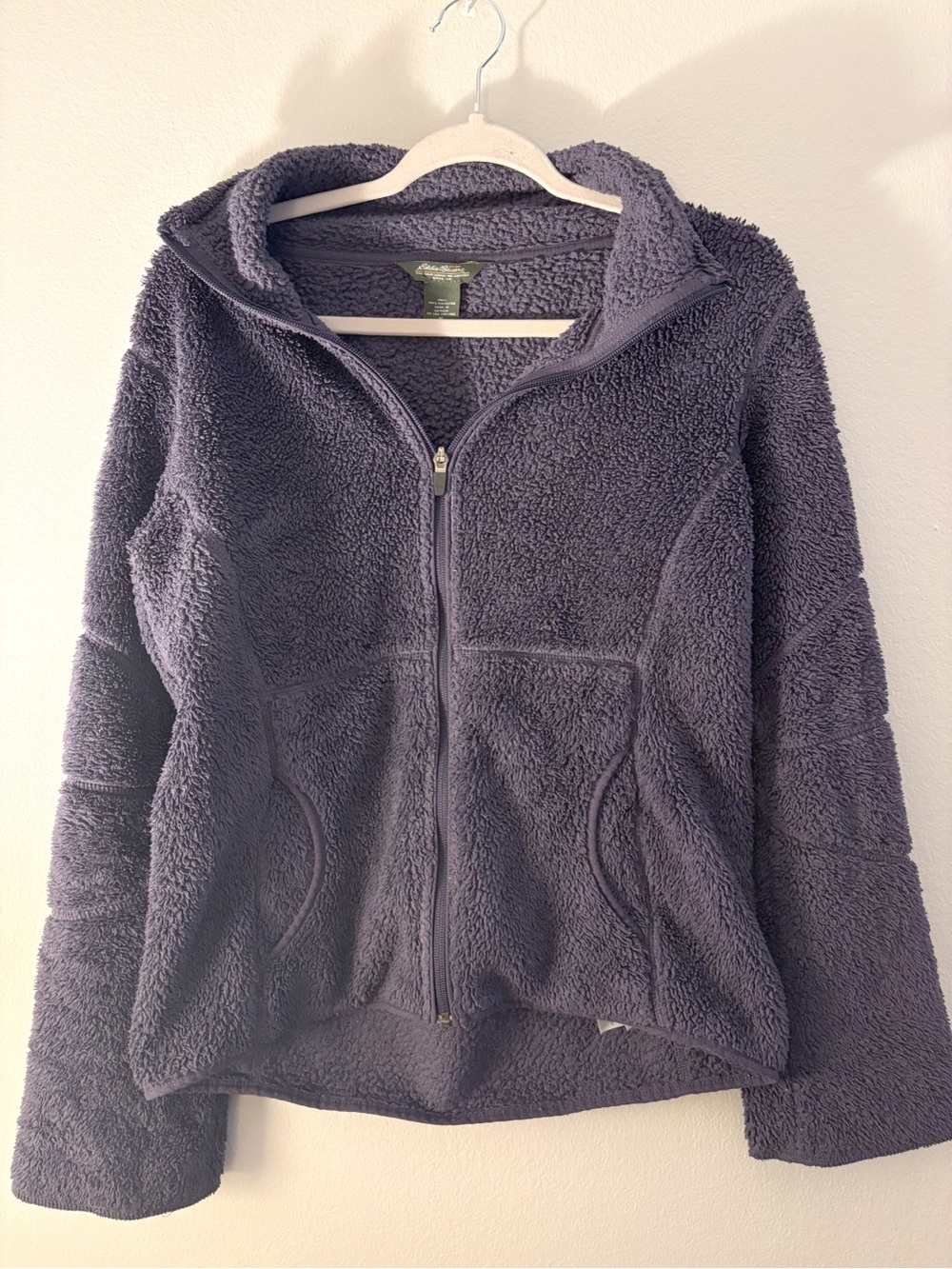 Eddie Bauer Plush Full-Zip Jacket in Dark Navy